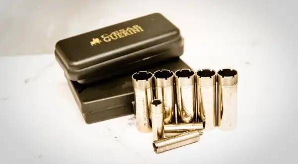 Zestaw czoków do breneki Caesar Guerini. Różne rozmiary, w tym cylinder, 1/2, 3/4.