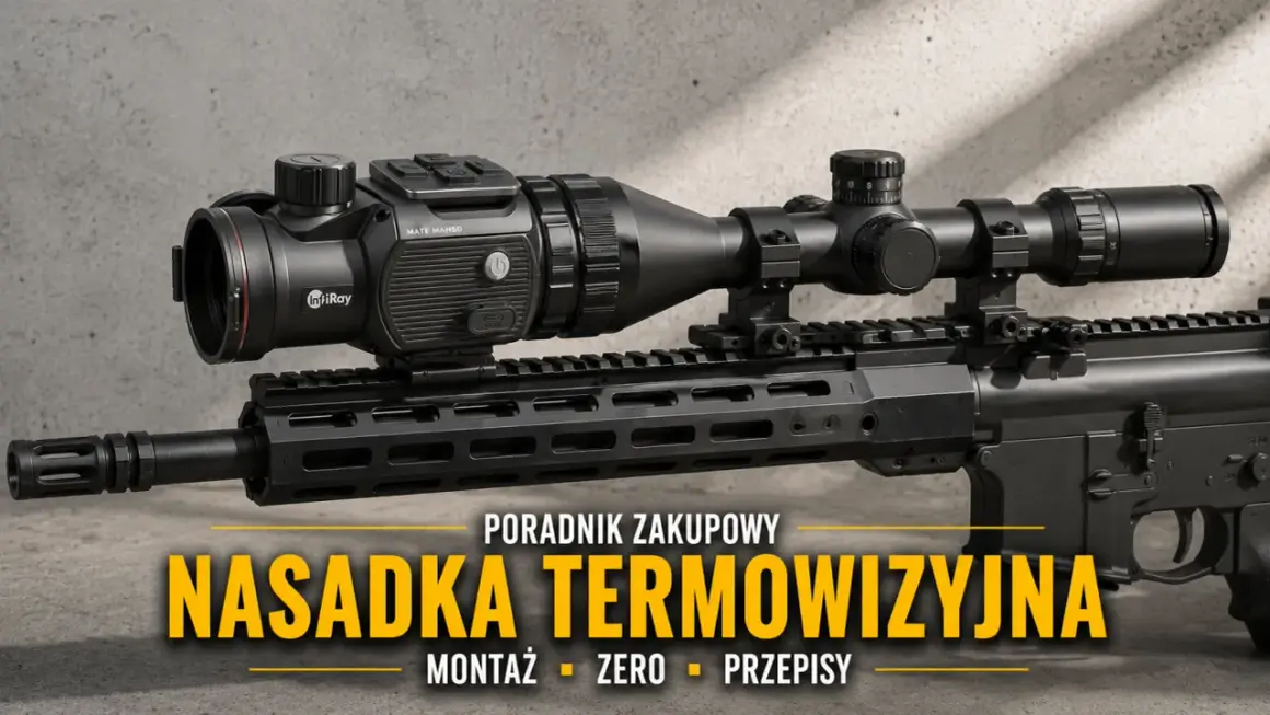 Termowizyjna nasadka na broń, model InfiRay MATE MAH50. Poradnik zakupowy, montaż, zero, przepisy.