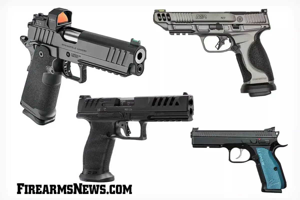 Kolekcja pistoletów: Springfield Armory, M&P, Walther PDP, CZ Shadow 2.